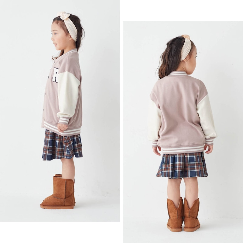 グレージュ／モデル身長109cm・110サイズ着用