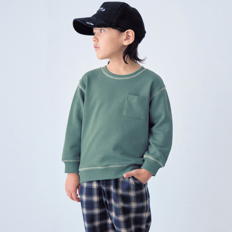 グリーン／モデル身長113cm・サイズ110