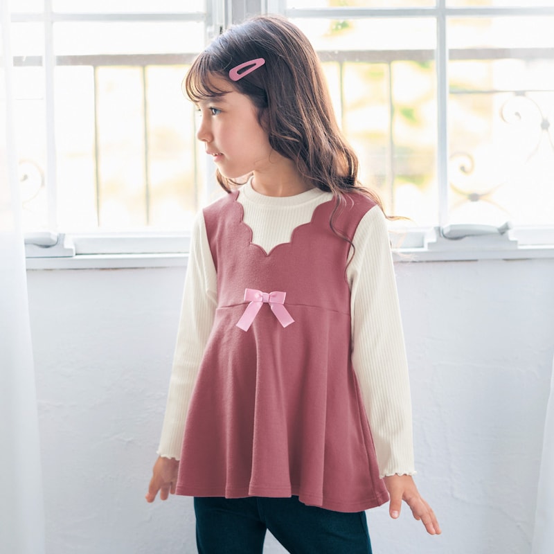 ダークピンク／モデル身長112cm・サイズ110