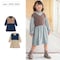 ワッフルベストドッキングワンピース 【子供服 長袖】