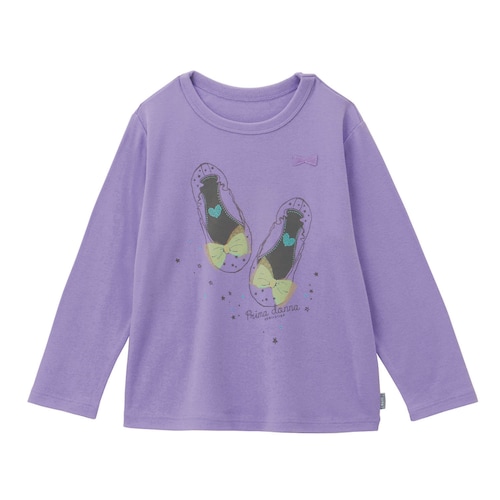 名札ココ選べるプリントやわらかスムース長袖Ｔシャツ 【子供服】