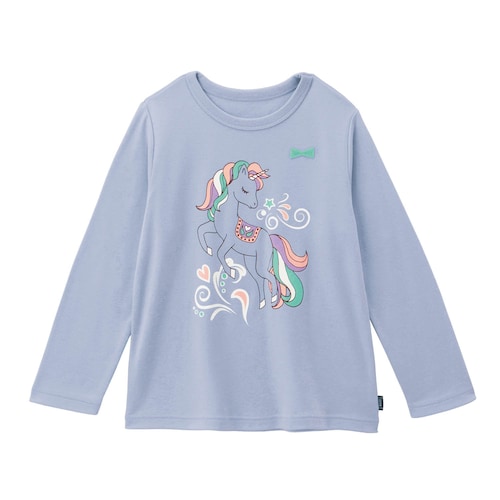 名札ココ選べるプリントやわらかスムース長袖Ｔシャツ 【子供服】
