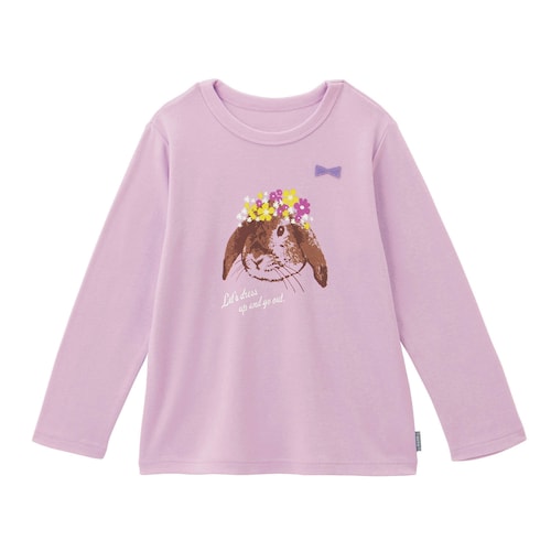 名札ココ選べるプリントやわらかスムース長袖Ｔシャツ 【子供服】