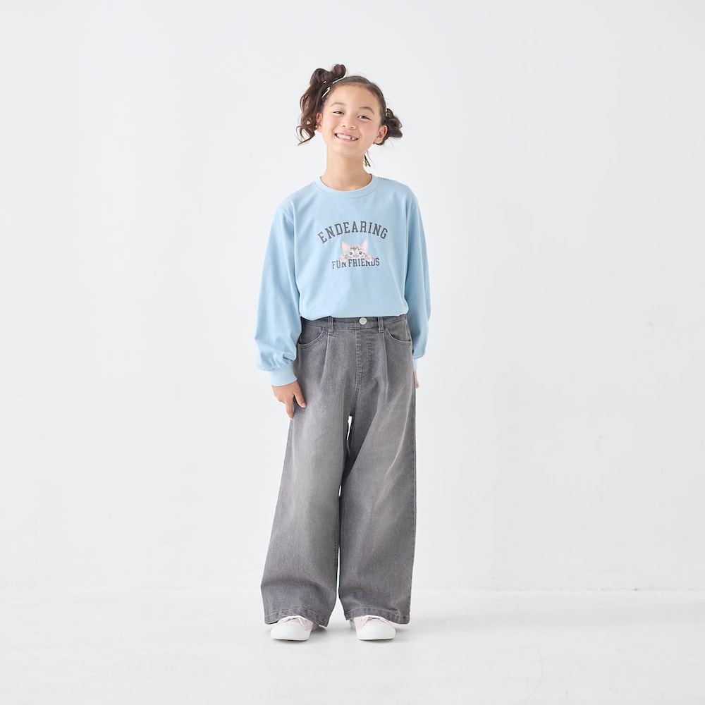 ライトブルー／モデル身長125cm・130サイズ