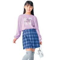 ホワイトラベンダー／モデル身長139cm・サイズ140