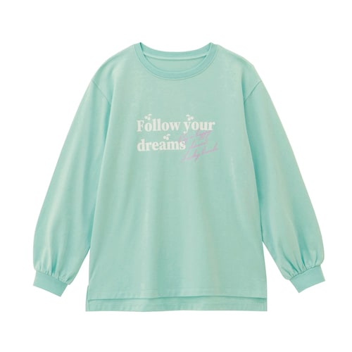 選べるプリント袖ボリューム長袖Ｔシャツ 【子供服】