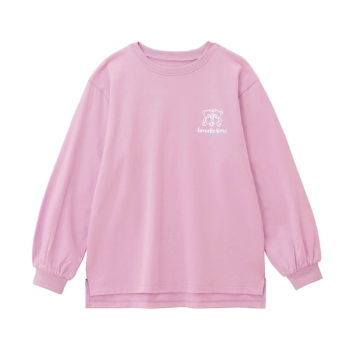 選べるプリント袖ボリューム長袖Ｔシャツ 【子供服】