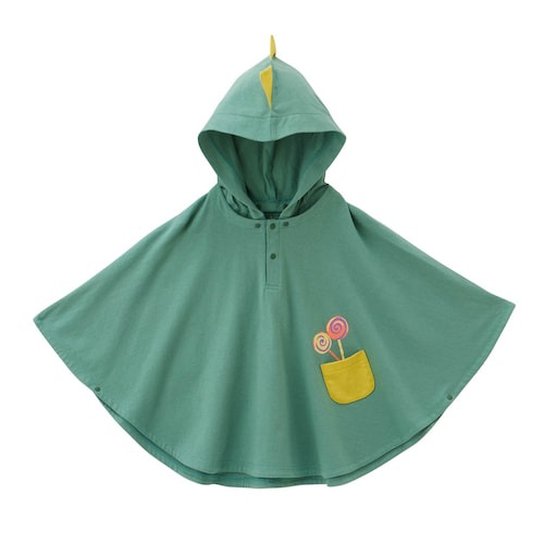フードが取り外せるハロウィンフード付きポンチョ 【子供服】