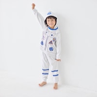 ホワイト杢グレー（宇宙飛行士）／モデル身長110cm・110サイズ