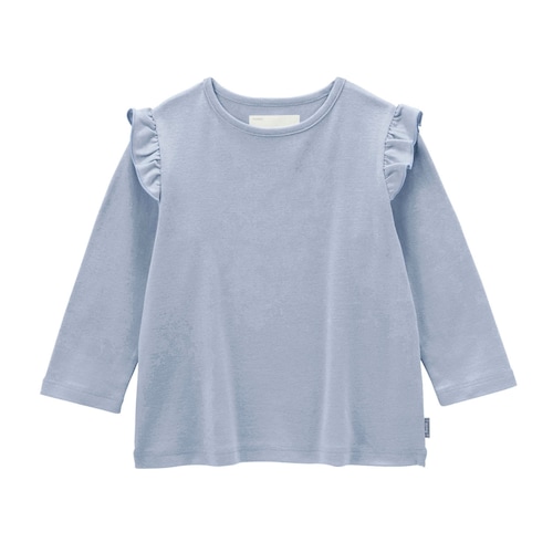 ソフのびフライス肩フリル９分袖Ｔシャツ 【子供服】