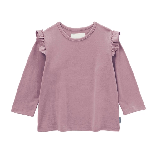 ソフのびフライス肩フリル９分袖Ｔシャツ 【子供服】