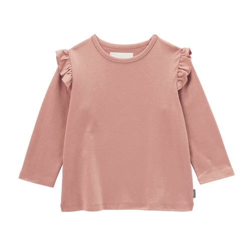 ソフのびフライス肩フリル９分袖Ｔシャツ 【子供服】