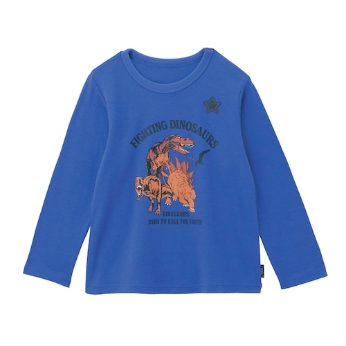 名札ココ選べるプリントやわらかスムース長袖Ｔシャツ 【子供服】