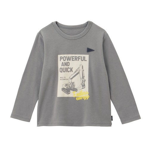 名札ココ選べるプリントやわらかスムース長袖Ｔシャツ 【子供服】