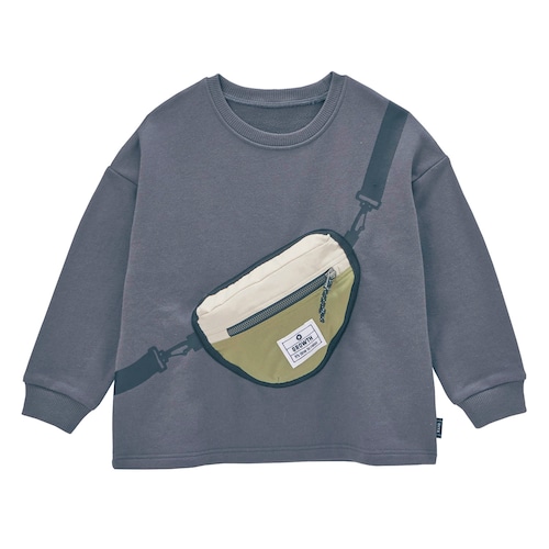 ハンカチココ バッグがついた長袖スウェットシャツ 【子供服】