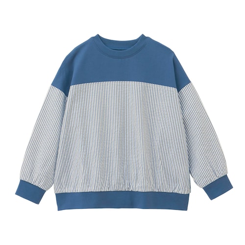 ストライプドッキング長袖Ｔシャツ 【子供服】