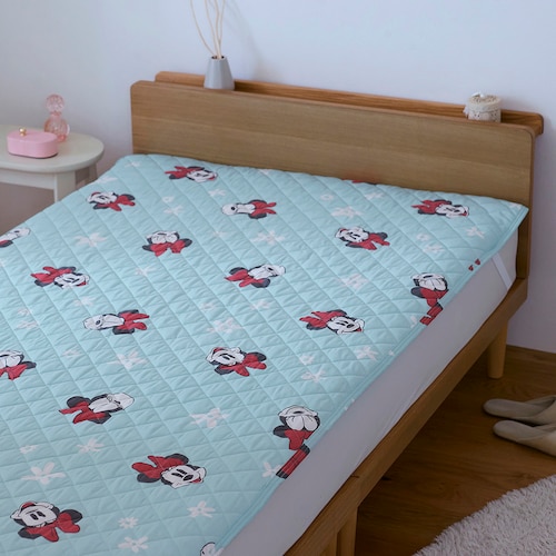 綿混敷きパッド（選べるキャラクター）（ディズニー/Disney）