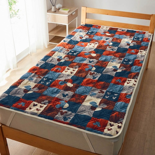 マイクロファイバーの敷きパッド（選べるキャラクター）