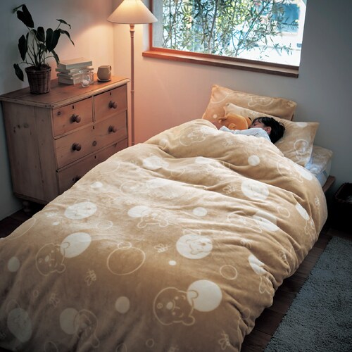 あったかなめらかな掛け布団カバー「くまのプーさん」（メルトロ/meltoro）