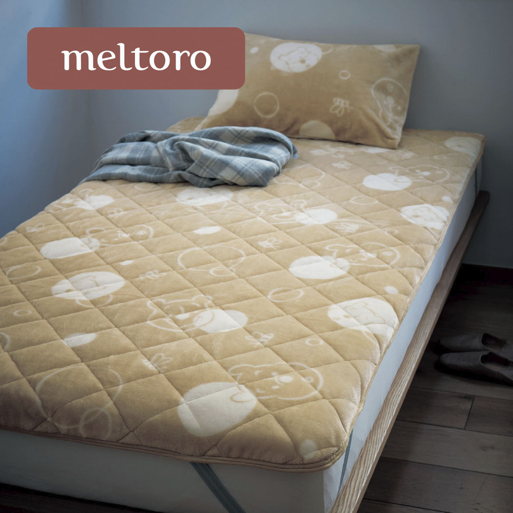 あったかなめらかな敷きパッド「くまのプーさん」(メルトロ/meltoro) あったかなめらかな敷きパッド「くまのプーさん」(メルトロ/meltoro)