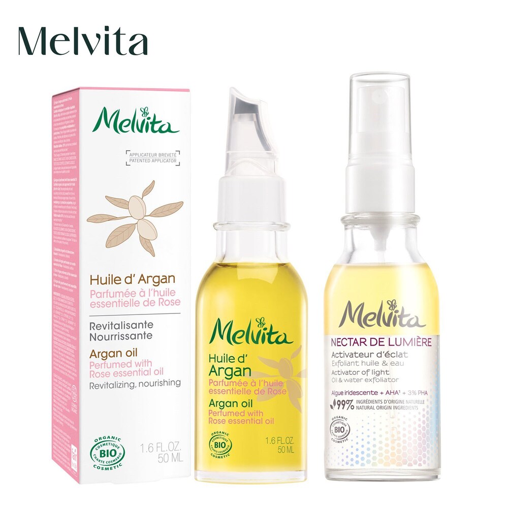 【メルヴィータ/Melvita】【3月26日までお得】 ネクターデルミエール & アルガンローズ ブースターキット (導入美容液・美容オイルセット)