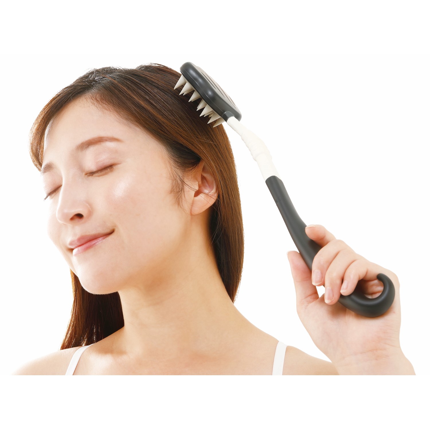 【ベルメゾン】ロングスカルプにゃんこ (頭皮ケアブラシ)