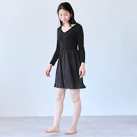 モデル身長168cm／M（85cm丈・ブラック）