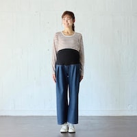 ネイビー／モデル身長166cm・マタニティMサイズ着用
