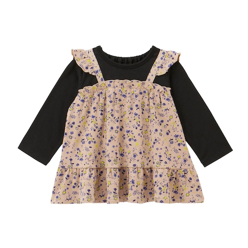 ビスチェドッキング長袖Ｔシャツ 【ベビー服】
