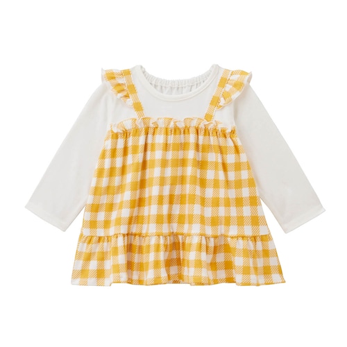 ビスチェドッキング長袖Ｔシャツ 【ベビー服】