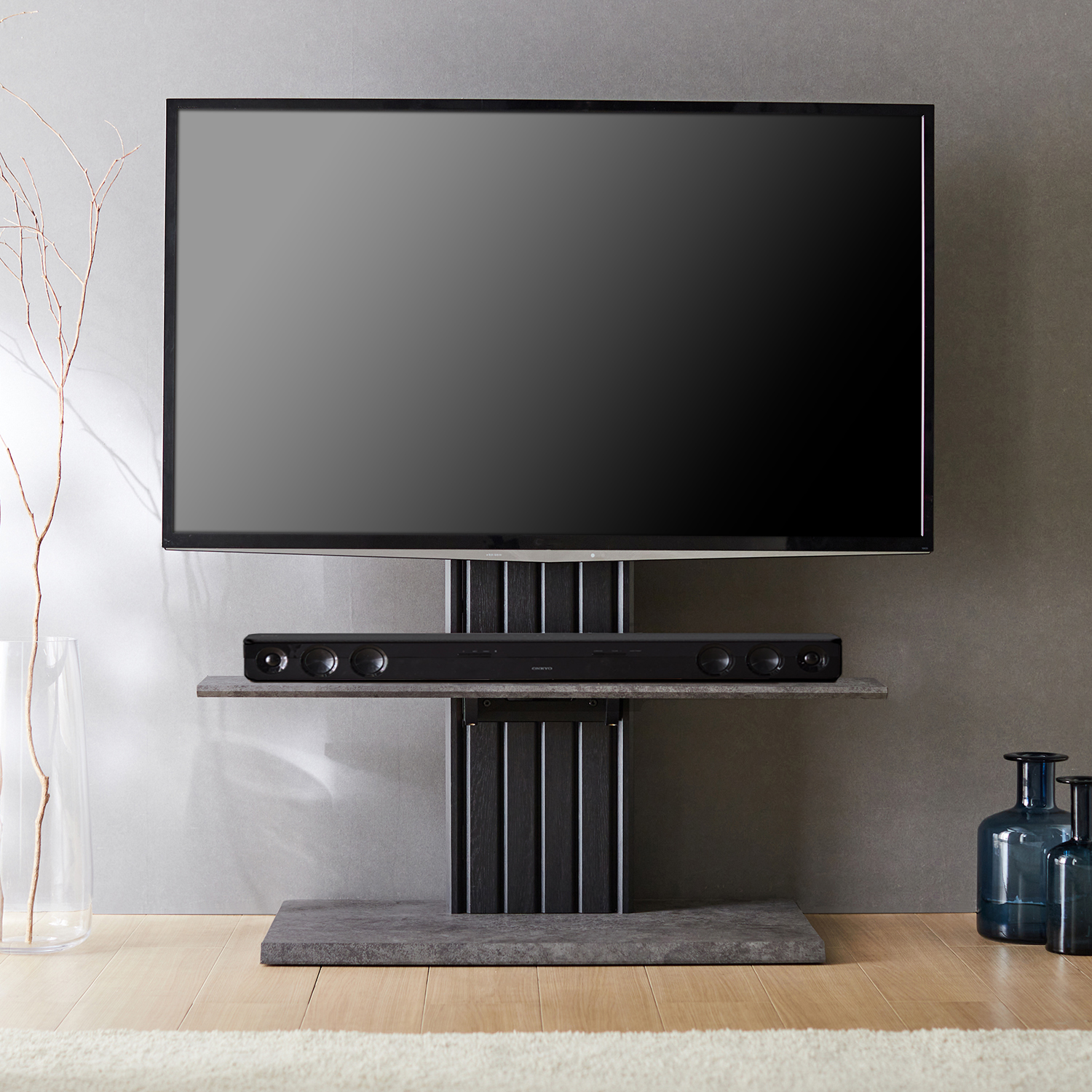 【ベルメゾン】壁掛け風モダンデザインのテレビスタンド 【ベルメゾン】壁掛け風モダンデザインのテレビスタンド