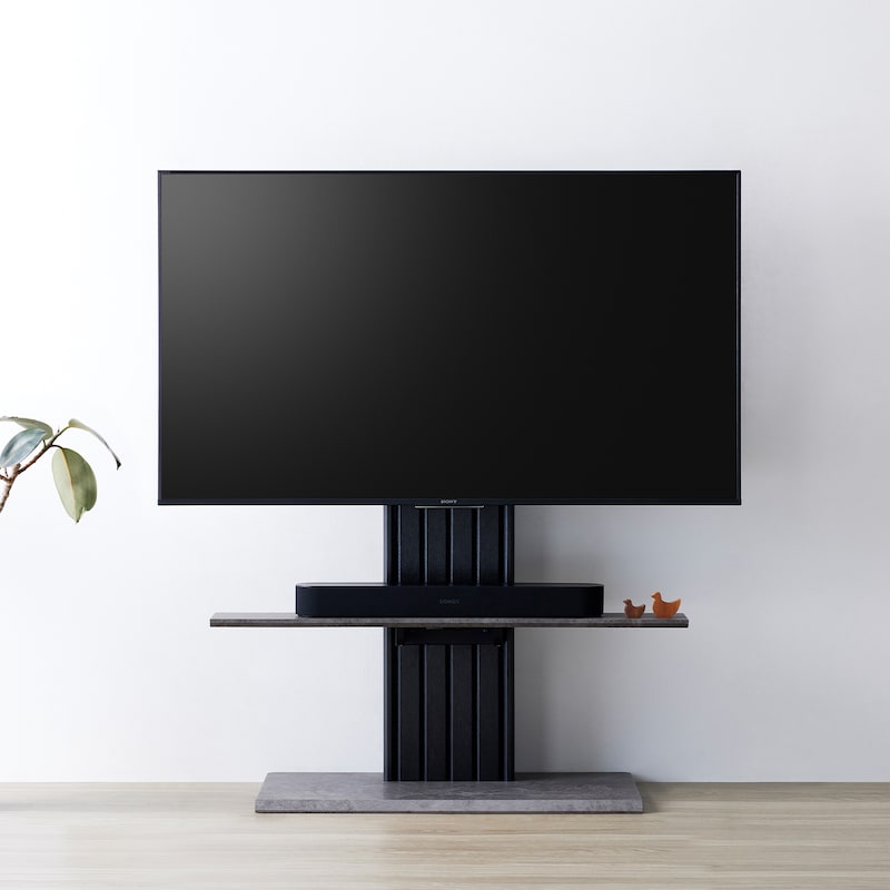 使用テレビサイズ　55V型／グレー