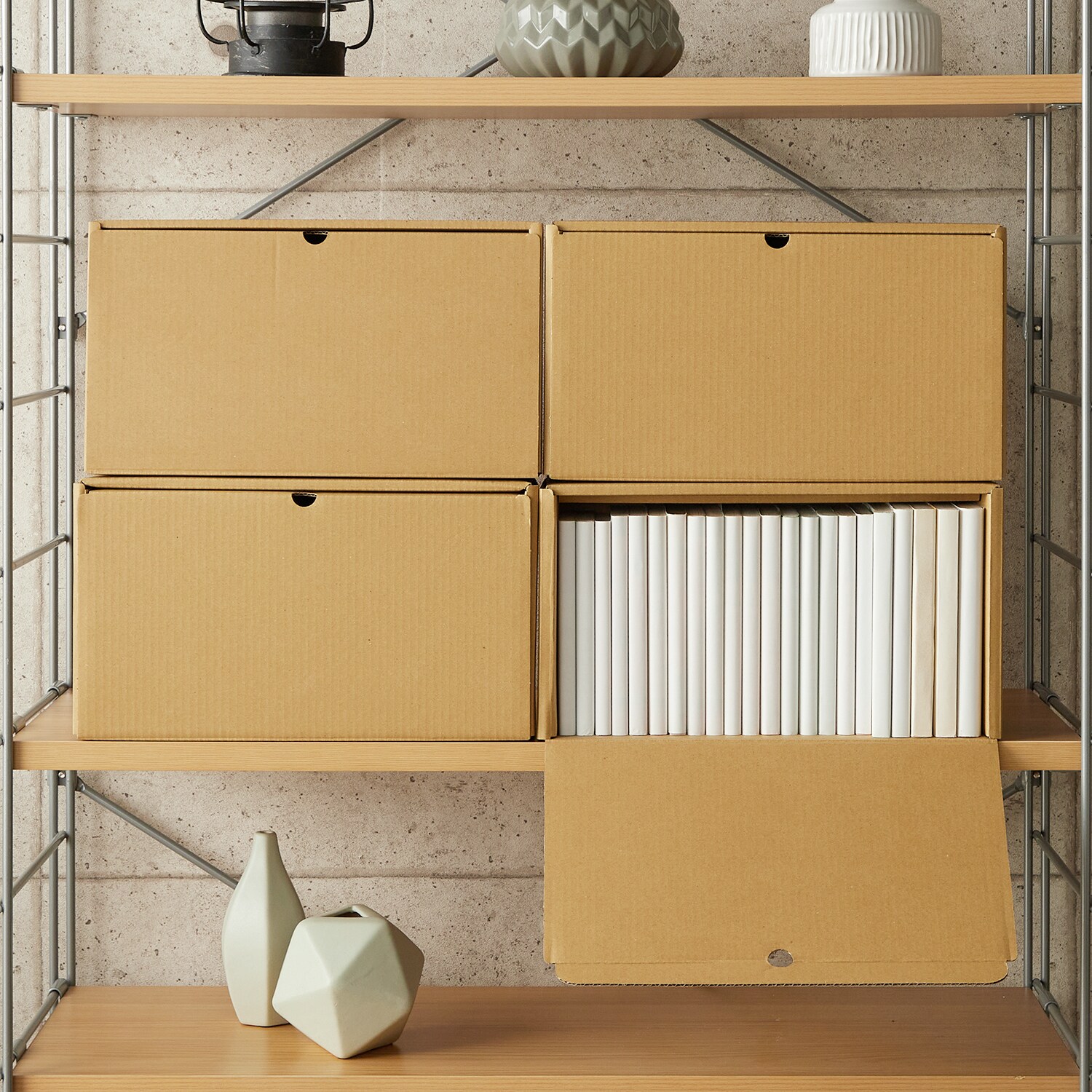 【ベルメゾン】文庫本・コミック・B5同人誌に!メディアクラフト収納ボックス