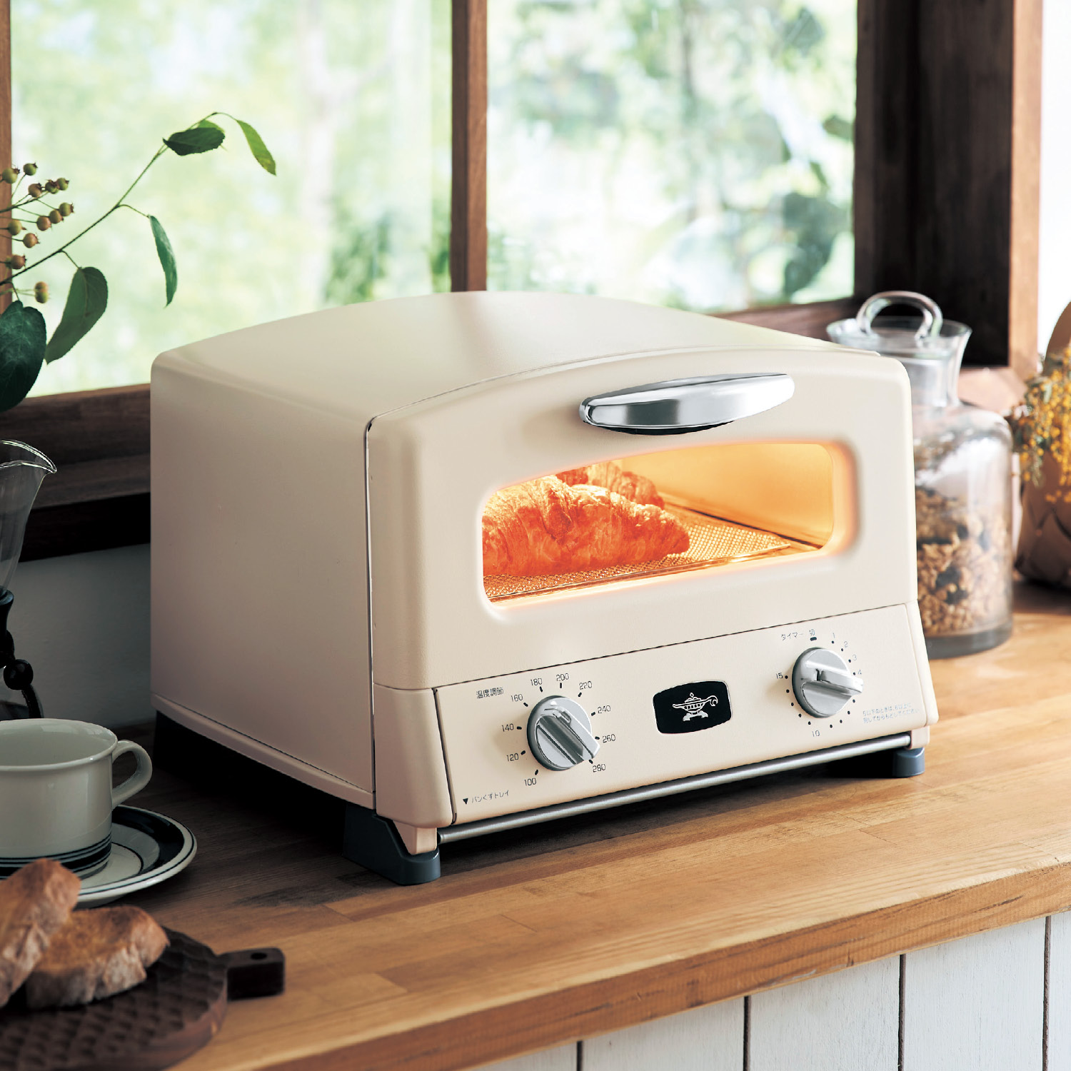 4枚焼きグラファイトグリル&トースター【グリルパン2種付属】