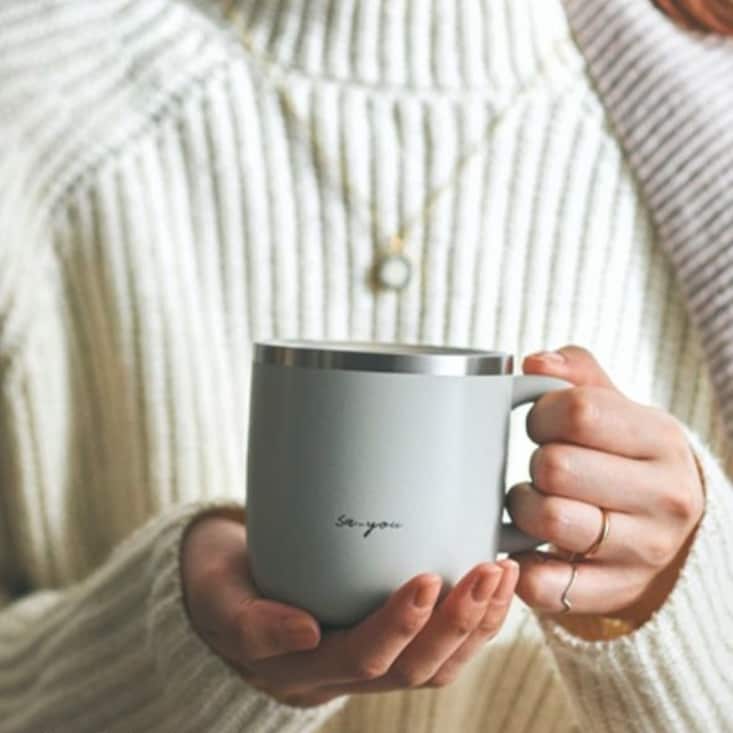 沸騰させたお湯をすばやく飲みやすく。 白湯専科マグカップ