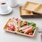食洗機・レンジ対応　ランチプレート【抗菌／２仕切りタイプ】＜同色２枚組＞ ［日本製］