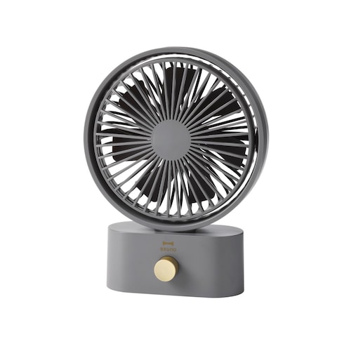ポータブルスイングデスクファン【コンパクト USB充電式 首振り機能付き】【小型扇風機】
