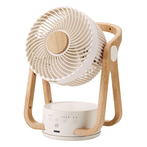 WOODSTYLE 節電センサー付 DCサーキュレーター【木目フレームでインテリア性抜群 24畳適応のハイパワー】