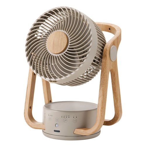 WOODSTYLE 節電センサー付 DCサーキュレーター【木目フレームでインテリア性抜群 24畳適応のハイパワー】