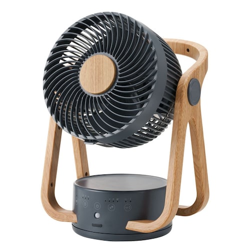 WOODSTYLE 節電センサー付 DCサーキュレーター【木目フレームでインテリア性抜群 24畳適応のハイパワー】