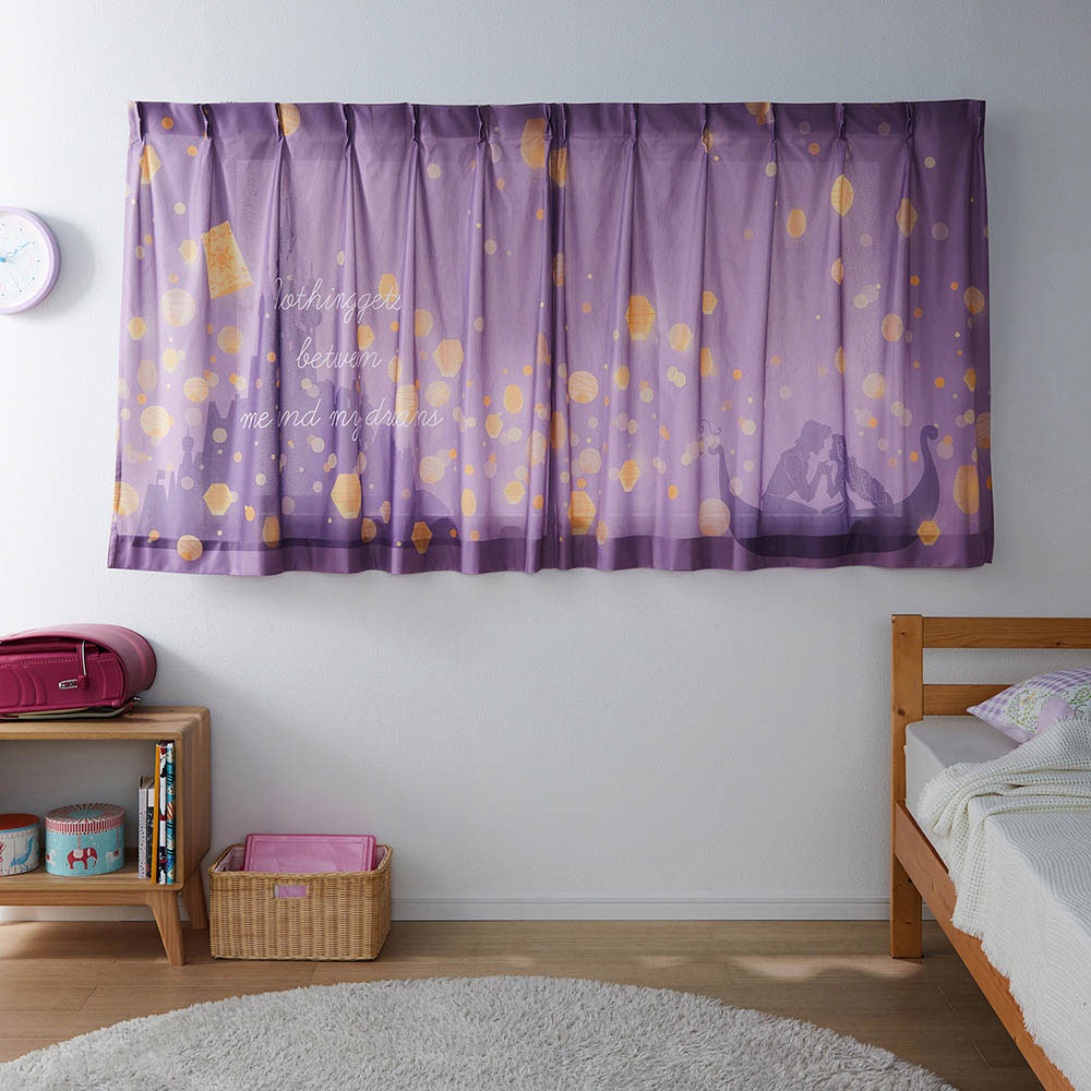 一枚絵のようなUVカット・遮熱・ミラーレースカーテン「ラプンツェル」(ディズニー/Disney) 一枚絵のようなUVカット・遮熱・ミラーレースカーテン「ラプンツェル」(ディズニー/Disney)