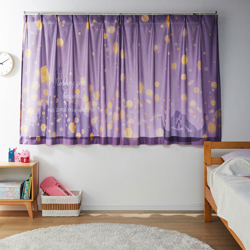 一枚絵のようなUVカット・遮熱・ミラーレースカーテン「ラプンツェル」(ディズニー/Disney) 一枚絵のようなUVカット・遮熱・ミラーレースカーテン「ラプンツェル」(ディズニー/Disney)