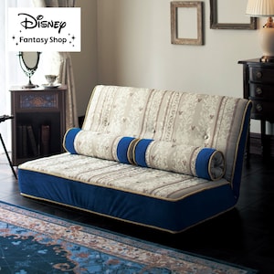 【ディズニー/Disney】【4月2日まで大型商品送料無料】 上質ジャカード生地を使ったクッション付きリクライニングローソファー「ミッキーモチーフ」