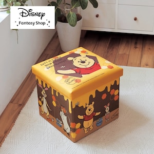 【ディズニー/Disney】折りたためる収納スツール「くまのプーさん」