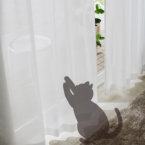 【ベルメゾン】【99サイズ】猫と暮らす人のための UVカット・遮熱ボイルカーテン