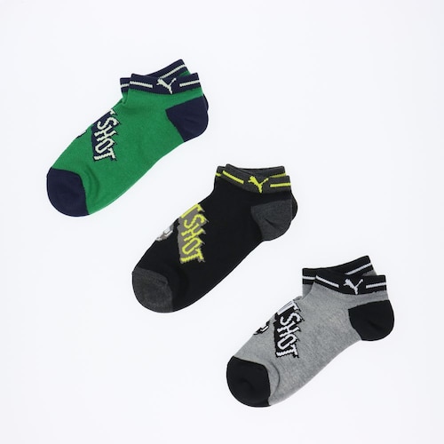 PUMA甲メッシュスニーカーソックス3足組