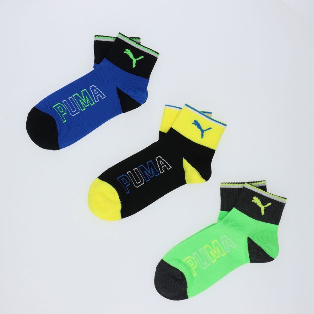 【プーマ/PUMA 】PUMAクォーターソックス3足組
