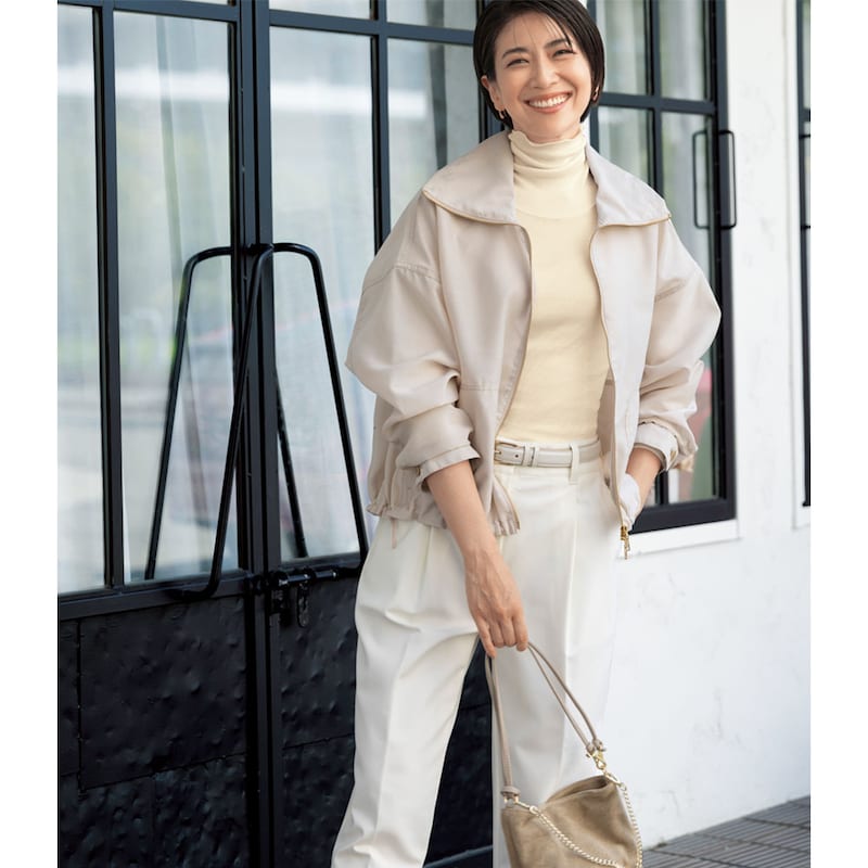 気になる首もとを隠しながら温もり感アップ！