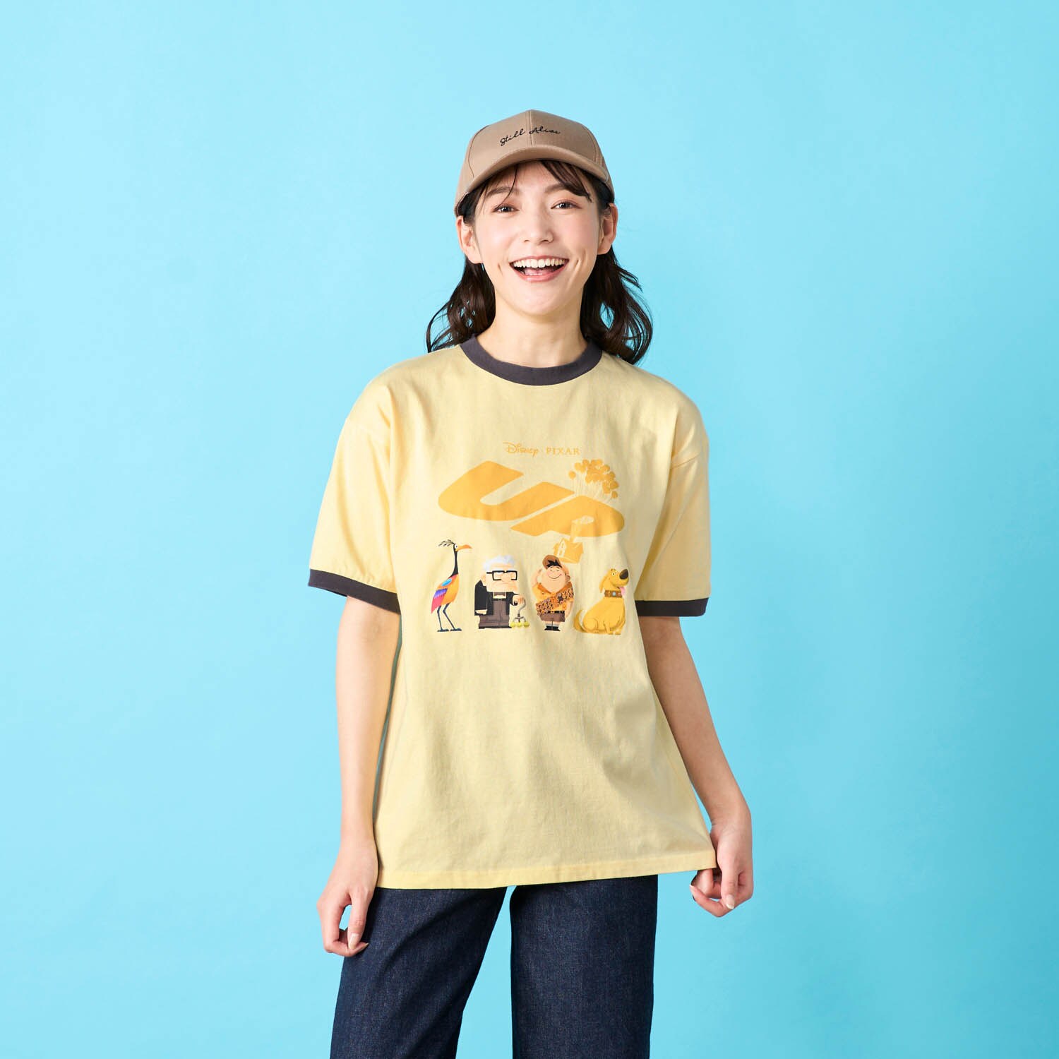 ユニセックスリンガーTシャツ「PIXAR」（選べるキャラクター）