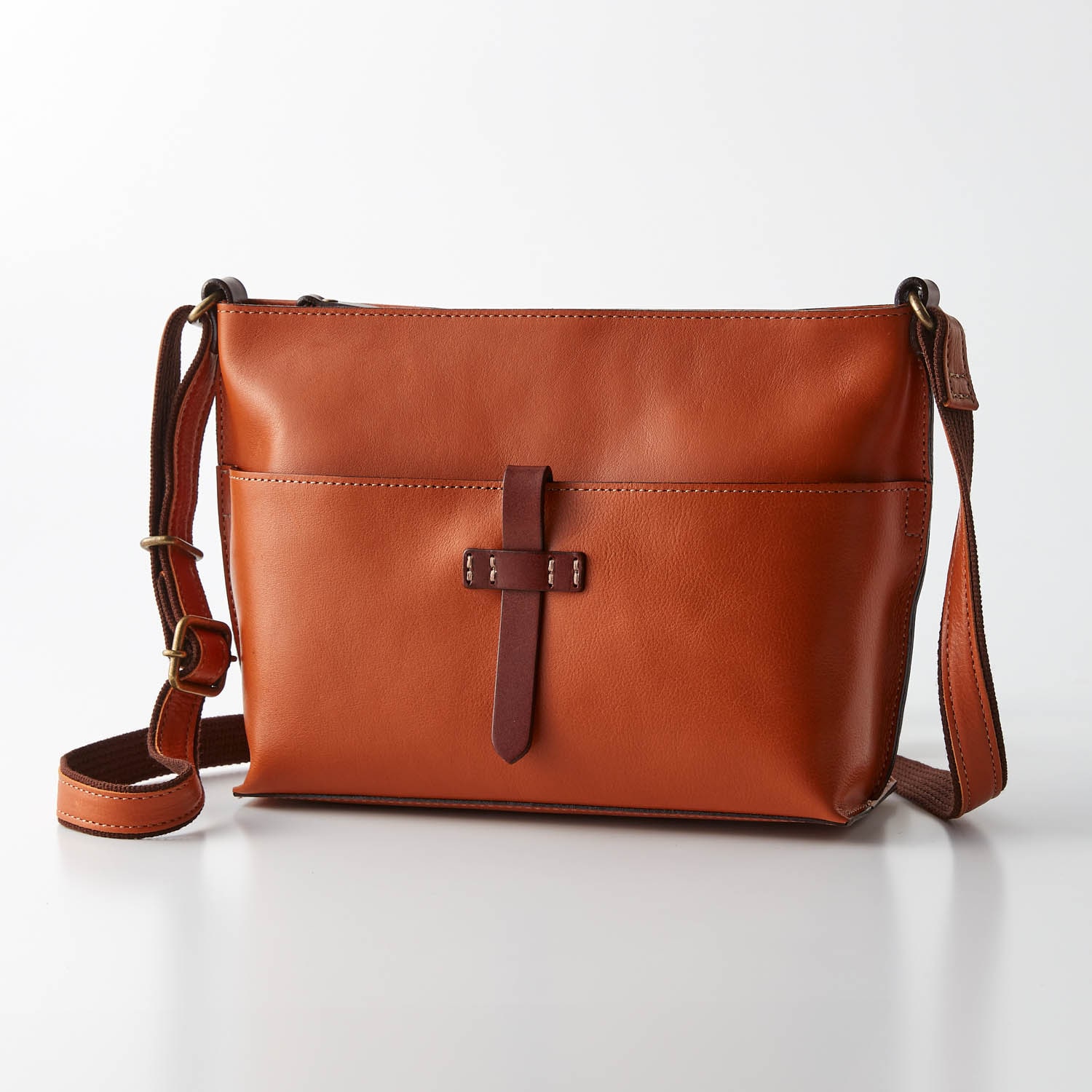 レッセフェール ショルダーバッグ プロム? 520135-91 ハンプ×カラーレザー（牛革） ミニショルダー ポシェット ベージュ レディー